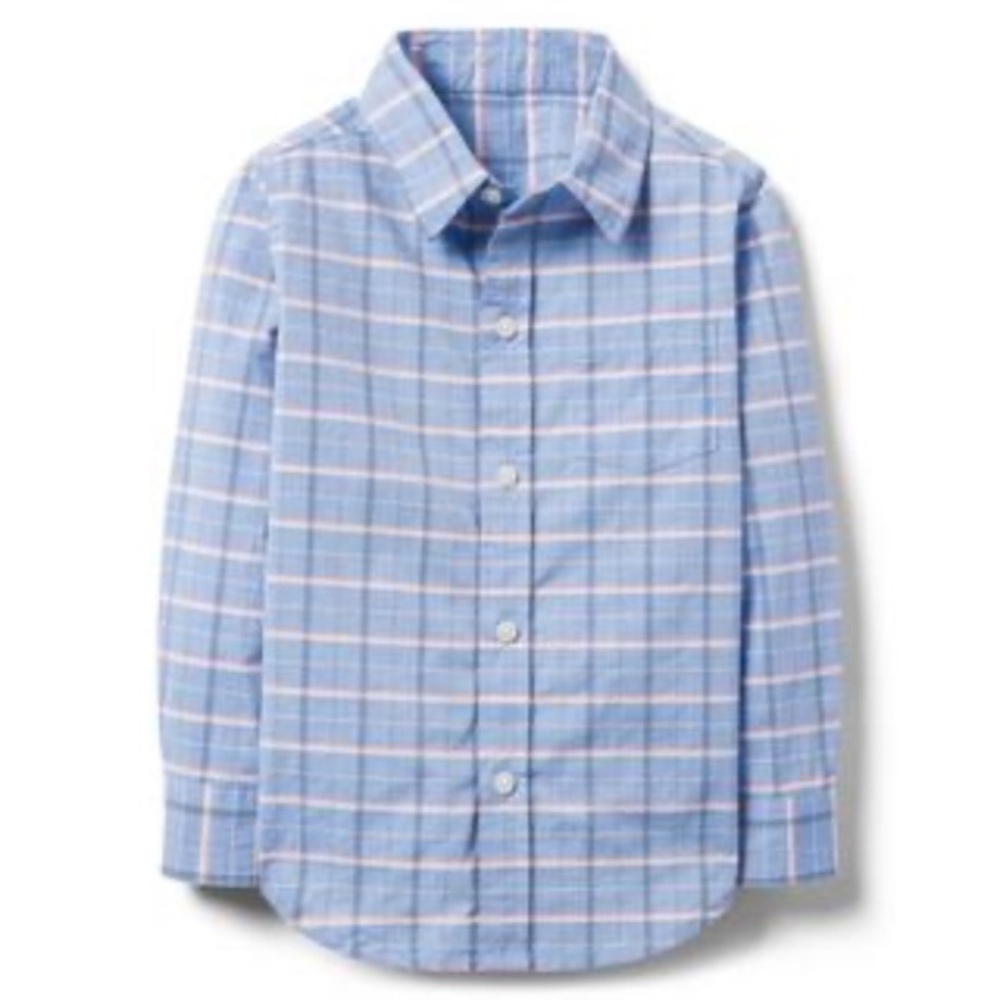 Janie and Jack Plaid Button Down Shirt Size 2T